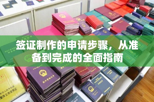 抚顺签证制作的申请步骤，从准备到完成的全面指南