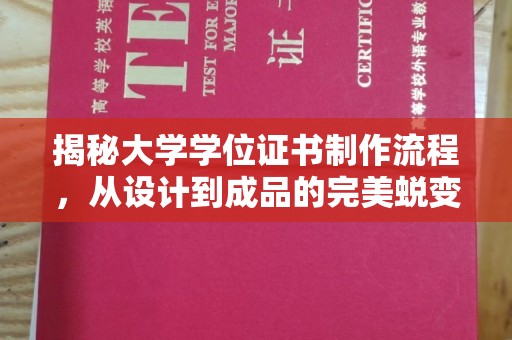 抚顺揭秘大学学位证书制作流程，从设计到成品的完美蜕变