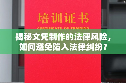 抚顺揭秘文凭制作的法律风险，如何避免陷入法律纠纷？