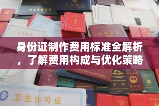 抚顺身份证制作费用标准全解析，了解费用构成与优化策略
